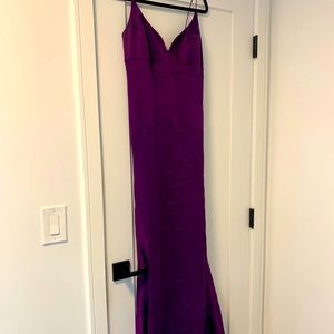 Purple Nicole Miller formal dress